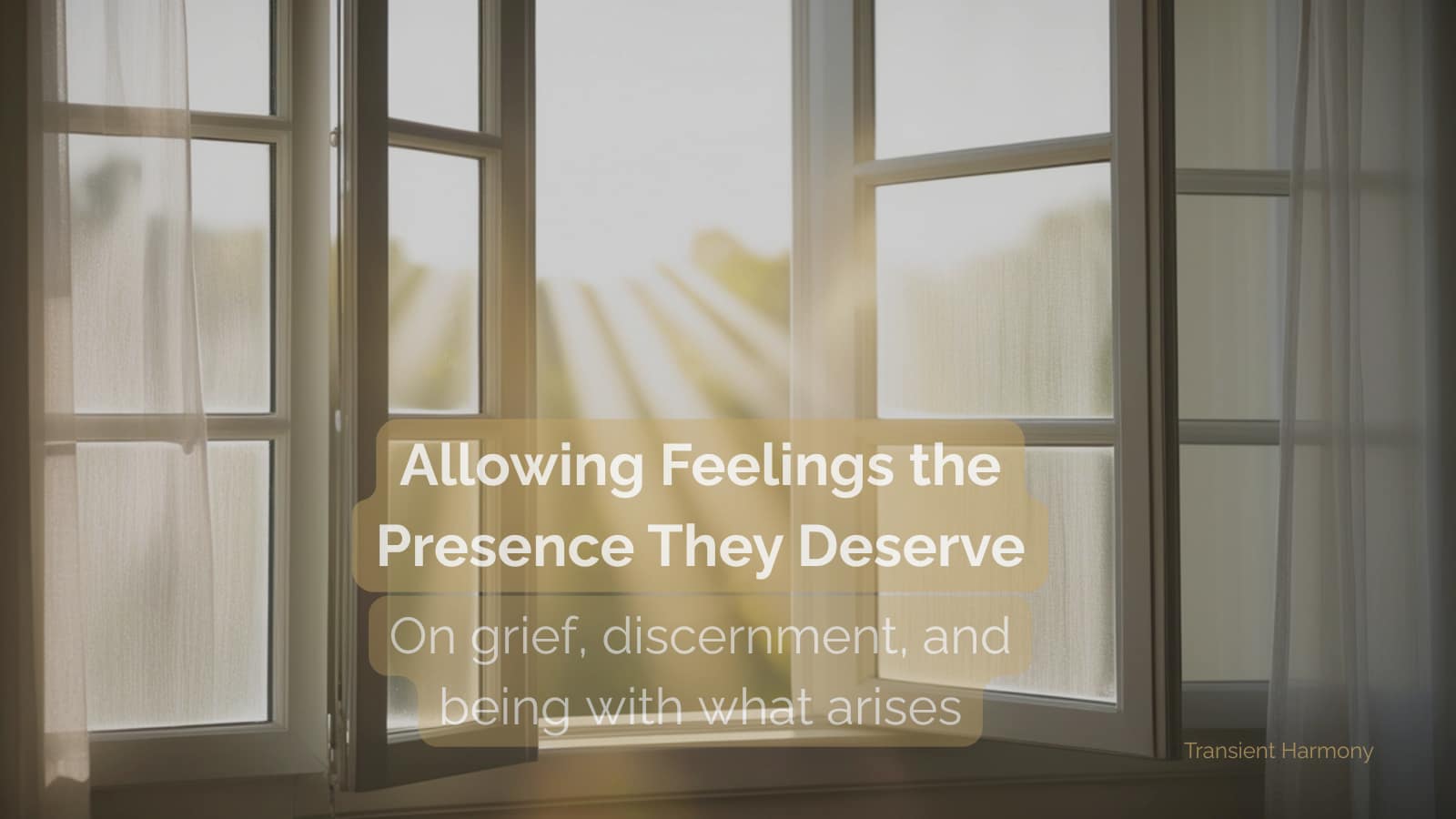 Allowing Feelings the Presence They Deserve 4 Allowing Feelings the Presence They Deserve