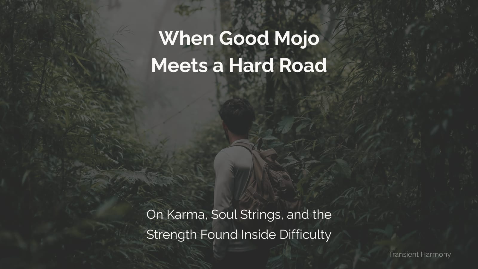 When Good Mojo Meets a Hard Road: On Karma, Soul Strings, and the Strength Found Inside Difficulty 3 When Good Mojo Meets a Hard Road: On Karma, Soul Strings, and the Strength Found Inside Difficulty