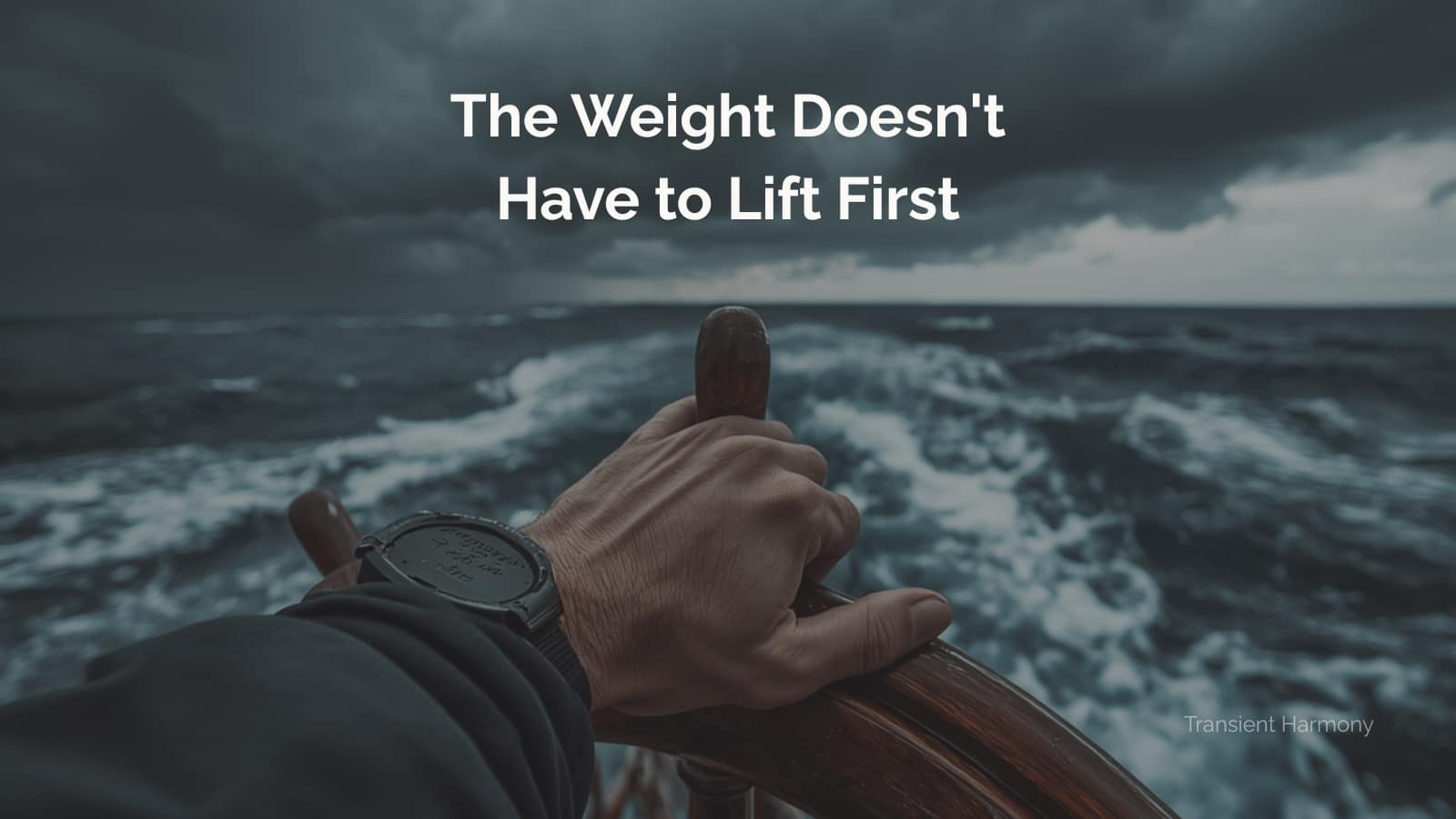 The Weight Doesn't Have to Lift First 2 The Weight Doesn’t Have to Lift First