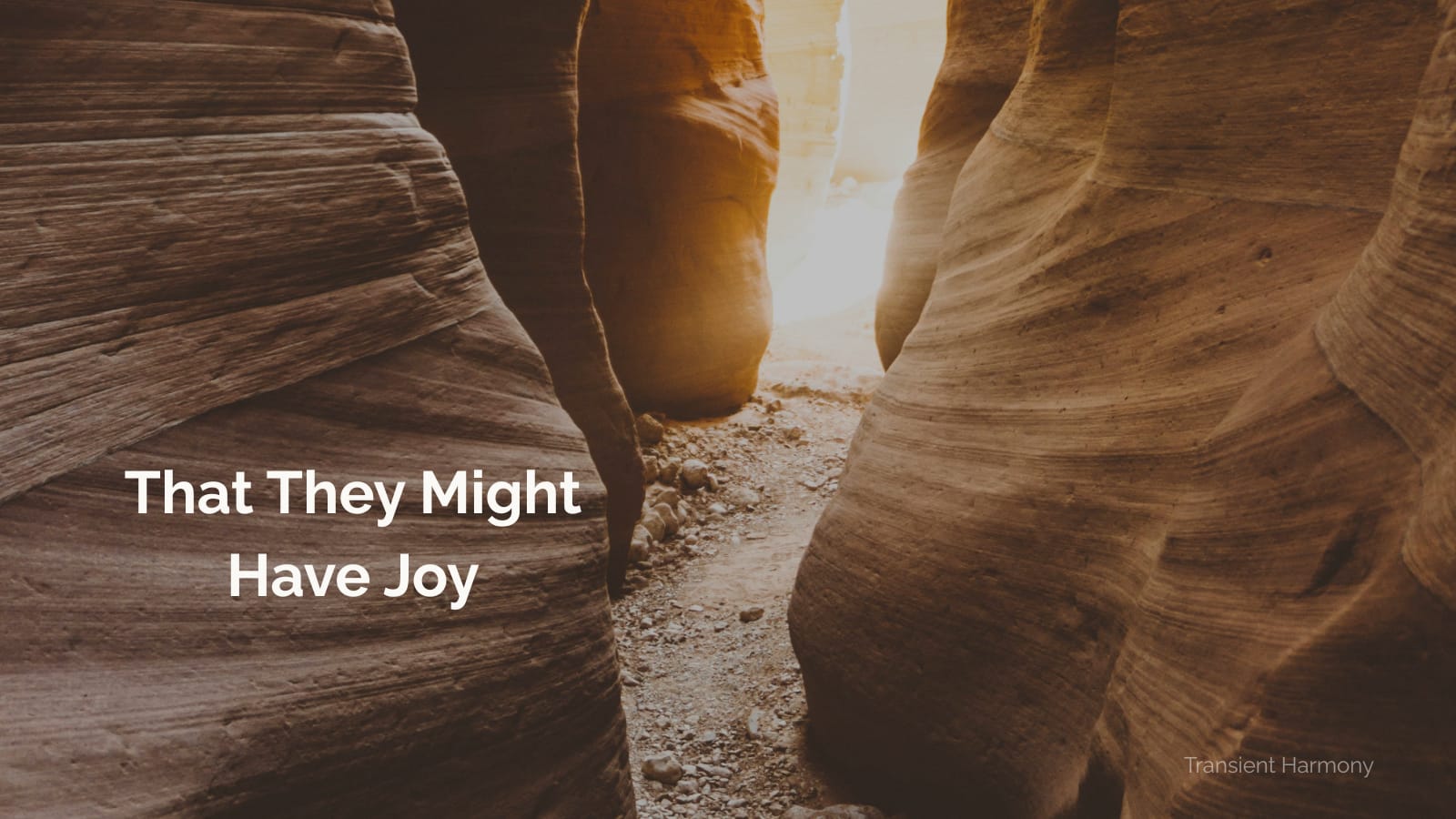 That They Might Have Joy 1 That They Might Have Joy